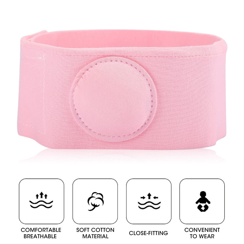 2pcs Umbilical Hernia Therapy Treatment Belt Breathable Bag Elastic Cotton Strap for 0-1 Years Old Baby Children Infant Kids